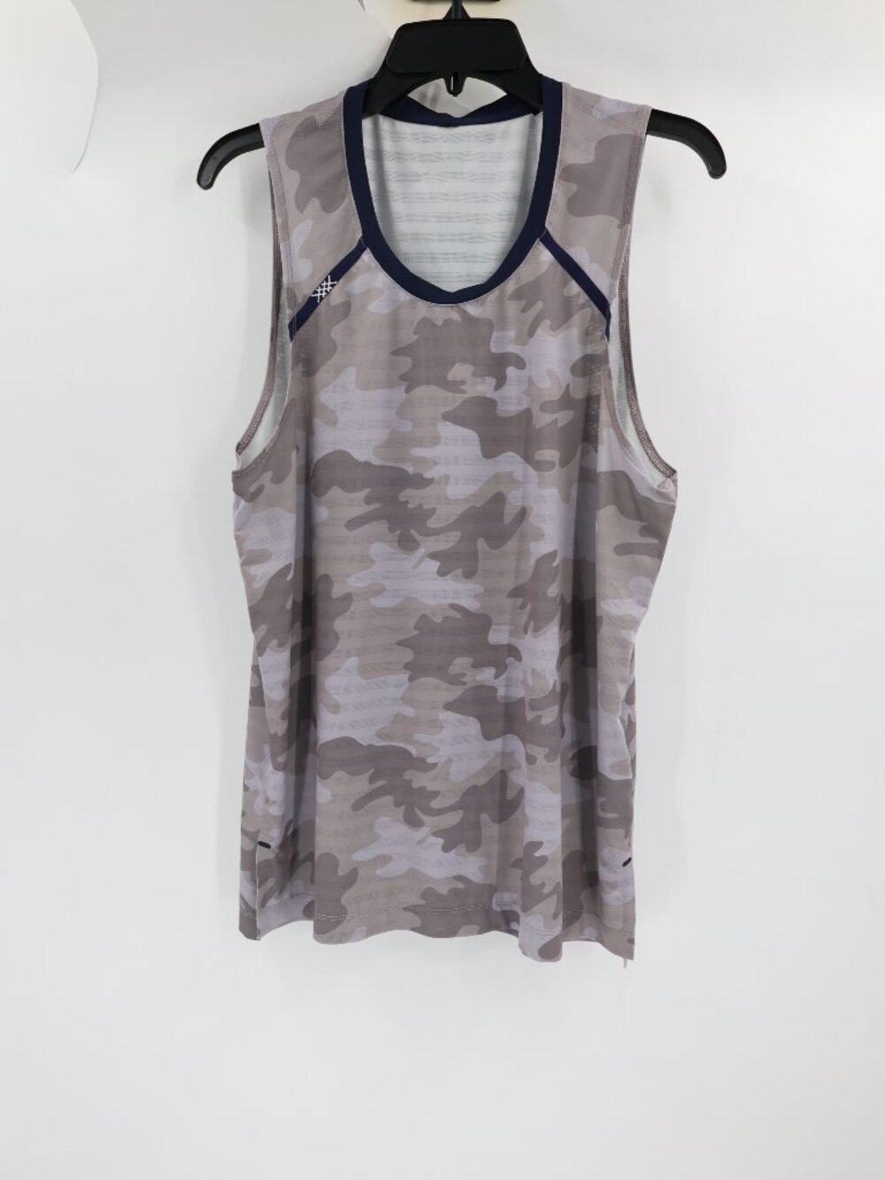 Rhone Tank Top Men's M/L Shark Gray Camo Goldfusion Ant-Odor Swift gym running